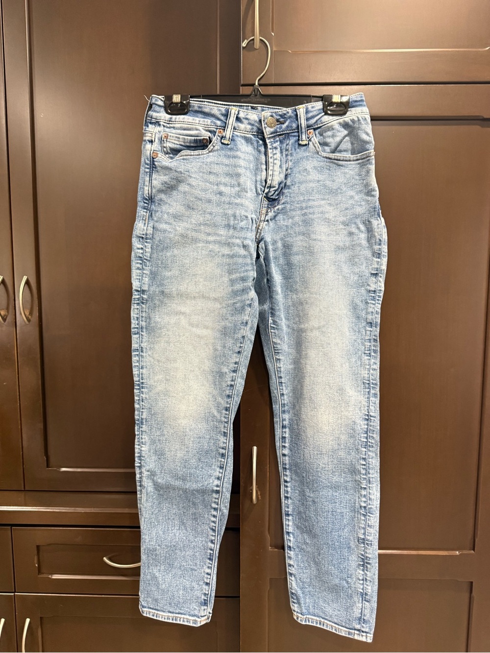 American Eagle Outfitters Light Wash Straight Jeans